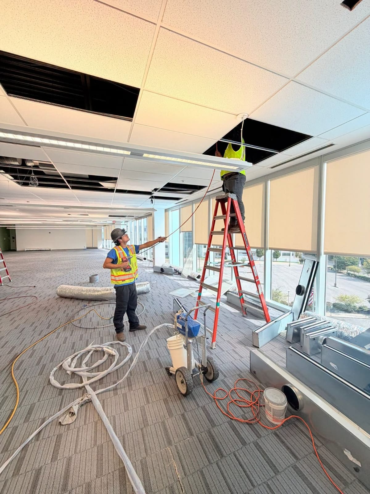 HVAC system cleaning equipment